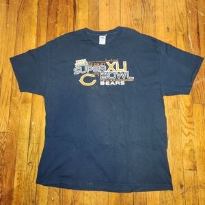 Chicago Bears Shirt Adult 2XL Blue Superbowl
